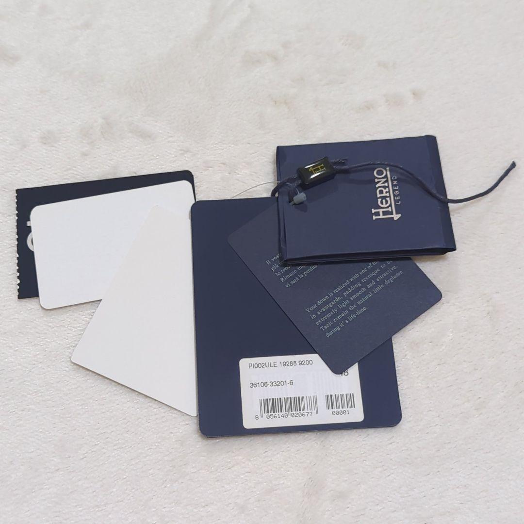 未使用級 48 HERNO LEGEND ダウンベスト シングルボタン ネイビー