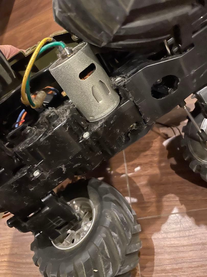 タミヤ？オフロードラジコンカー トリガー式リモコン付き　動作未確認