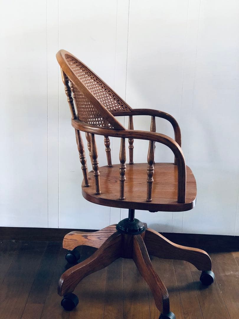 ラタン 木製【 アメリカ製】アンティーク ベントウッド チェア