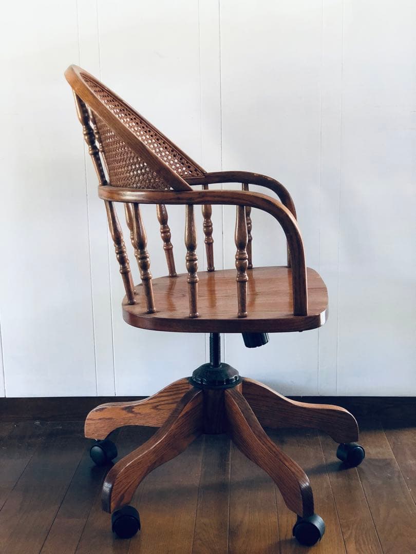 ラタン 木製【 アメリカ製】アンティーク ベントウッド チェア