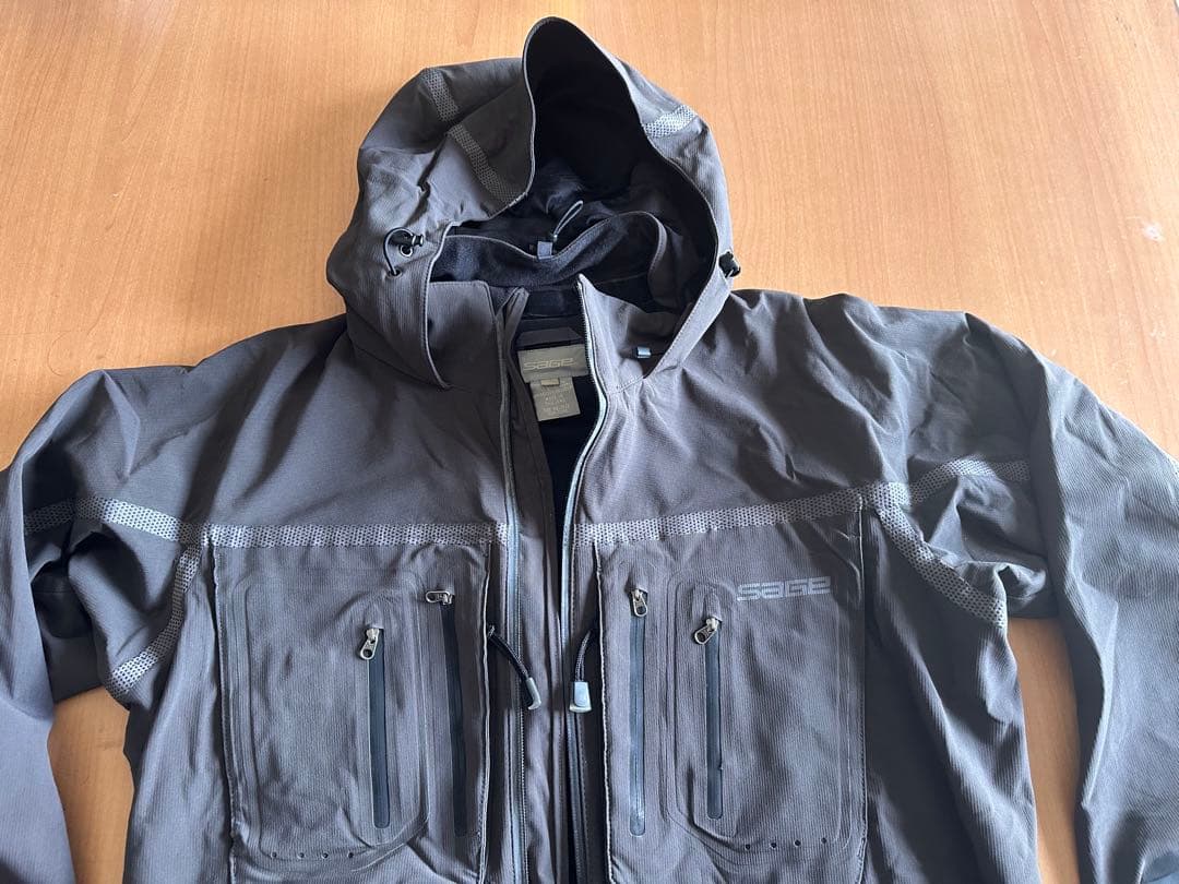 SAGE セージ ウェーディングジャケット グレー Sサイズ (レアな商品)