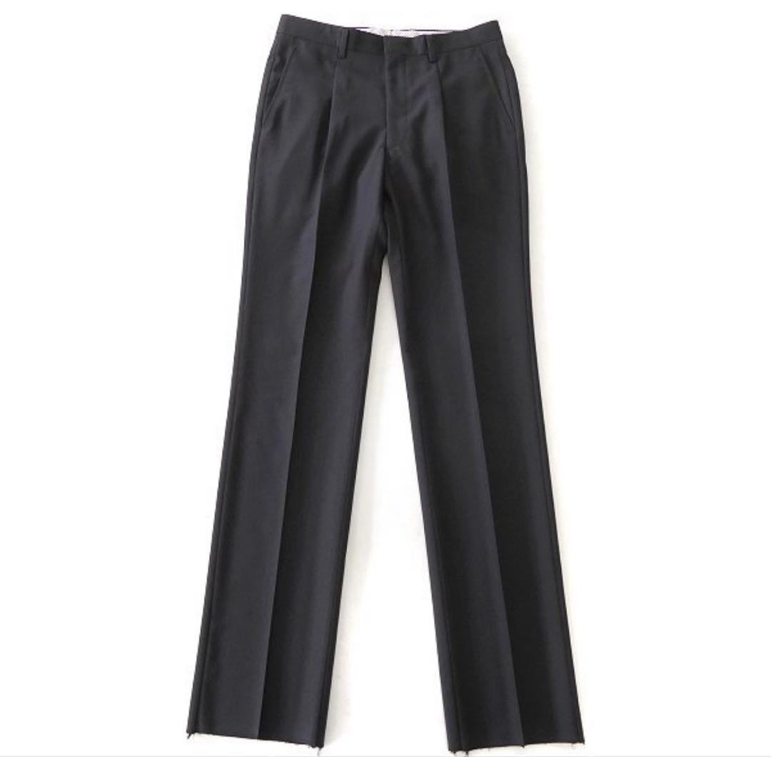 【新品】サヴィルロウ 英国 ウール ストライプ ダブルスーツ YA6 濃灰