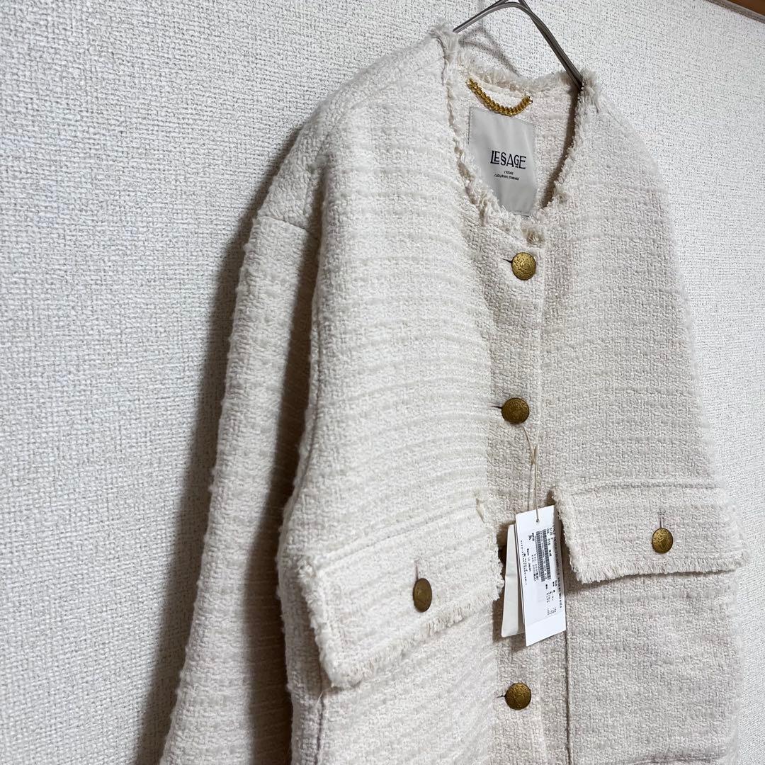 ぽん　　 レサージュ　GIOLICA ツイード　ジャケット