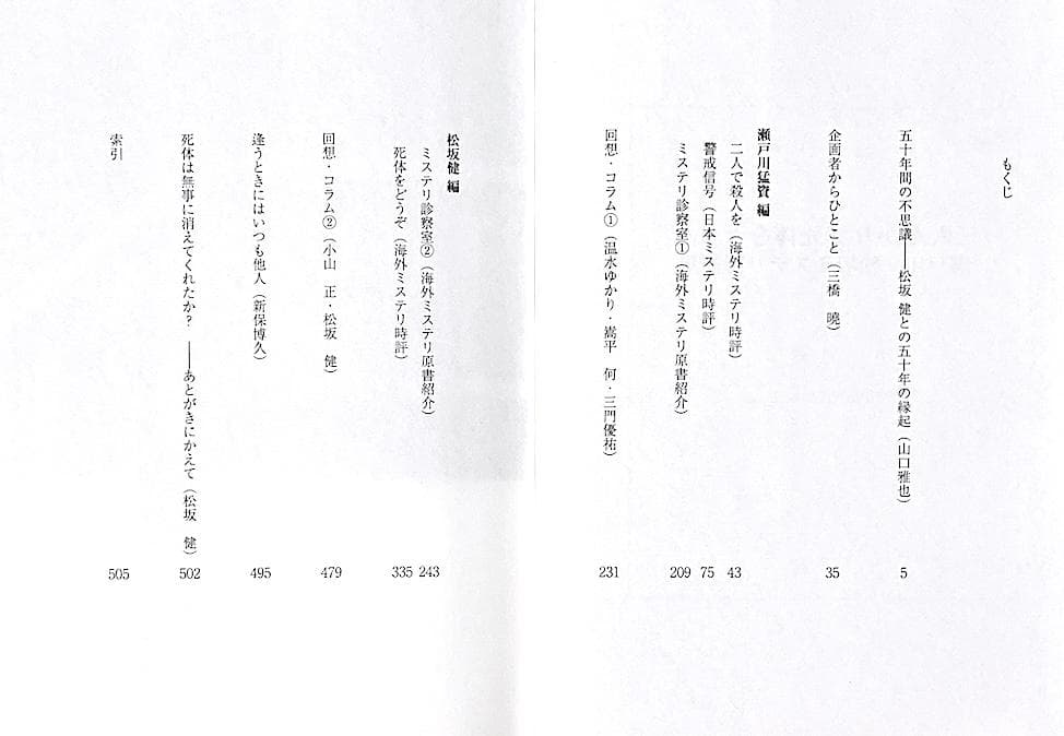 絶版 初版本 帯付き 二人がかりで死体をどうぞ 瀬戸川・松坂ミステリ時評集