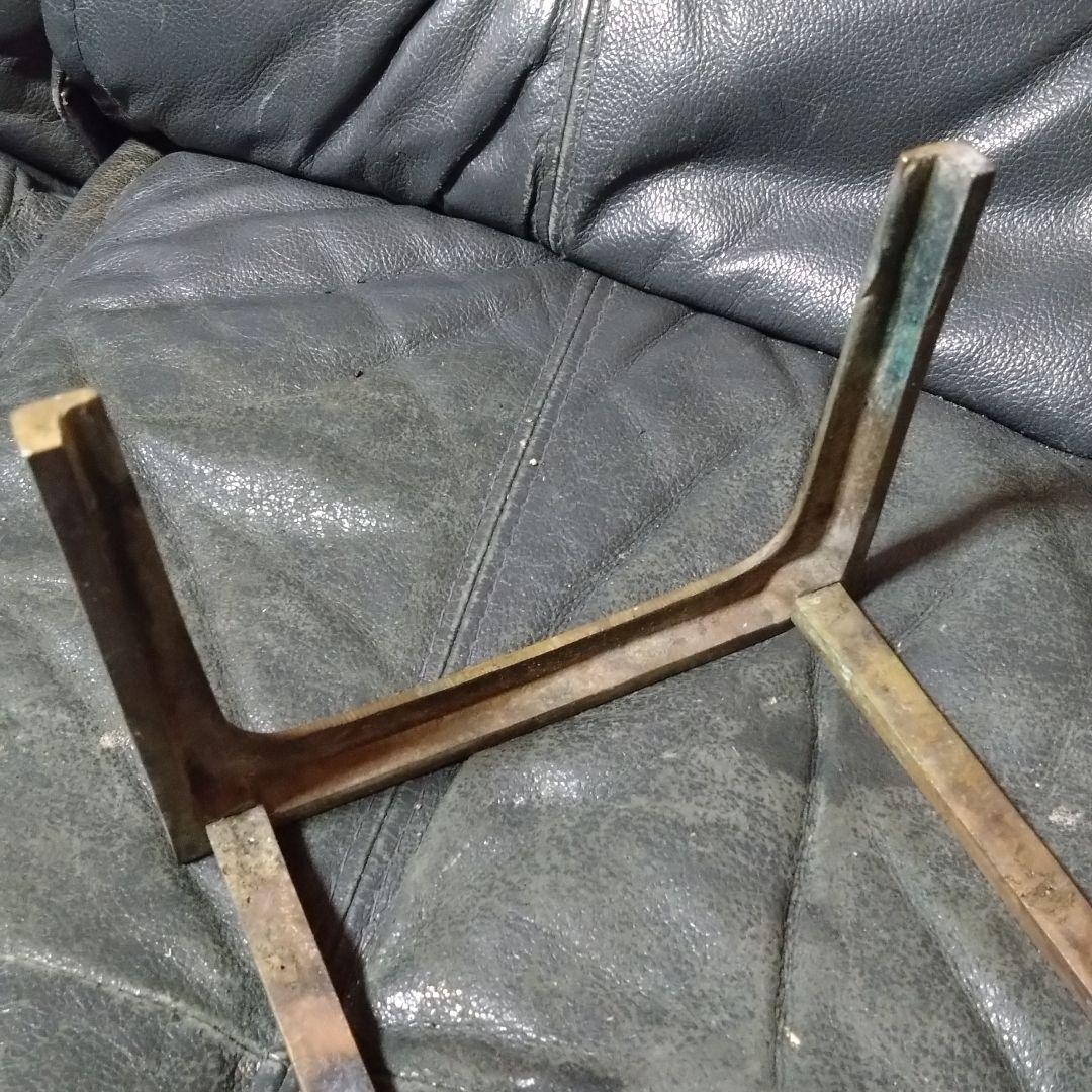 真鍮　吉原型　五徳　レトロ