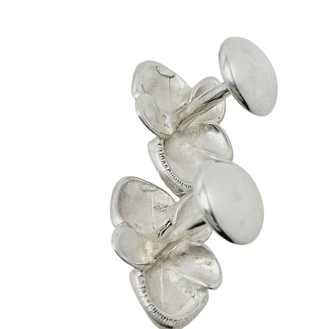 【美品】アンジェラカミングス カフリンクス リーフ 925 シルバー