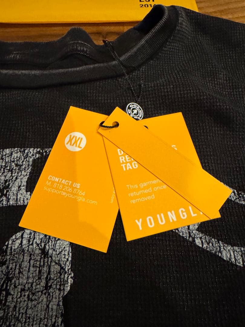 GOLD'S GYM YLA ブラック長袖カットソー