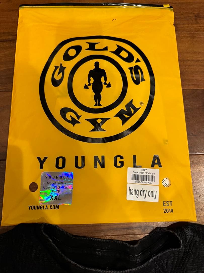 GOLD'S GYM YLA ブラック長袖カットソー