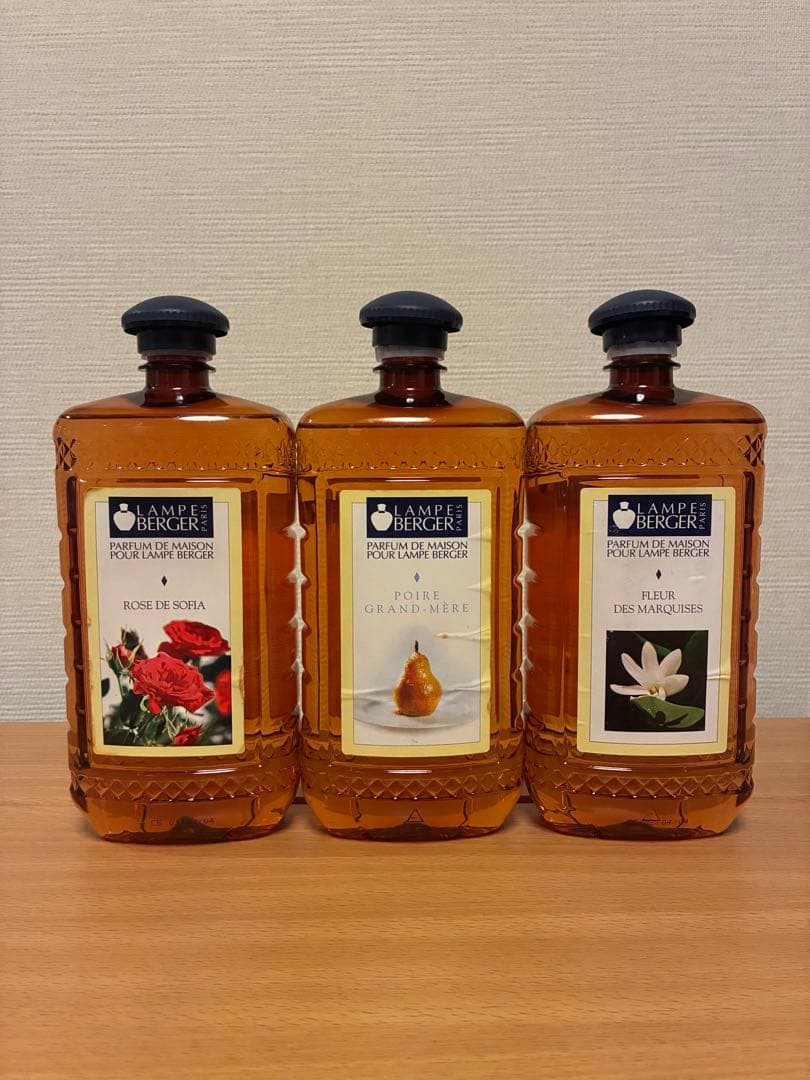 ランプベルジェオイル　茶ボトル　1000ml 3本セット