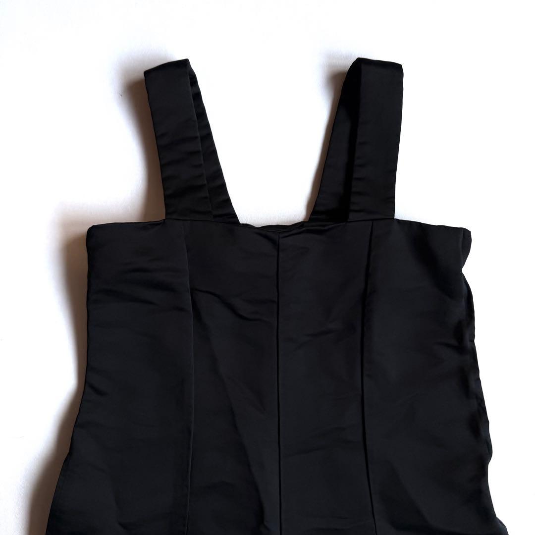 《23ss》 コムデギャルソン コムコム サテン ポリ縮 オールインワン S