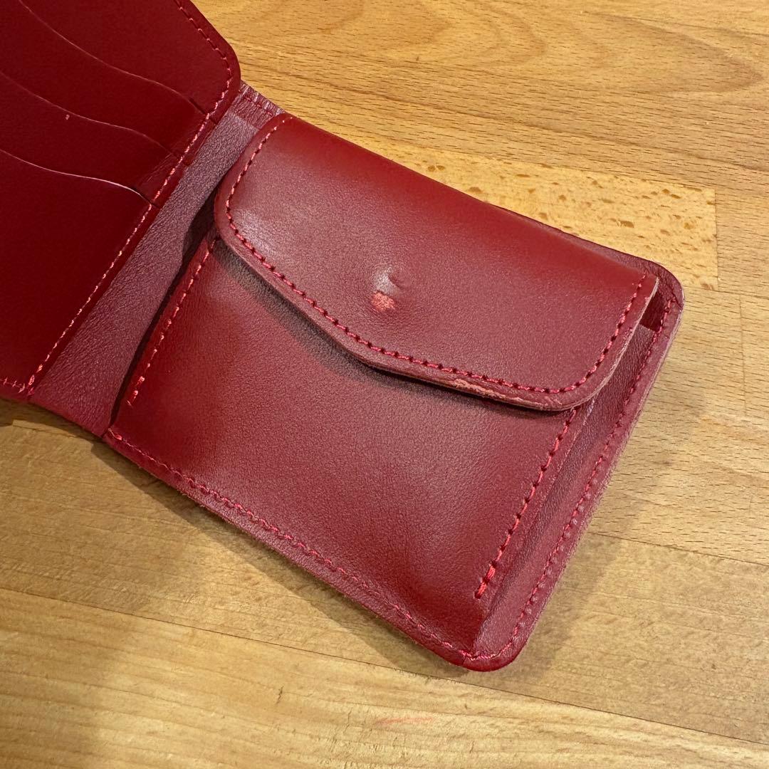 革蛸謹製　スクエアーショートウォレット　二つ折　財布　かわたこ　革財布