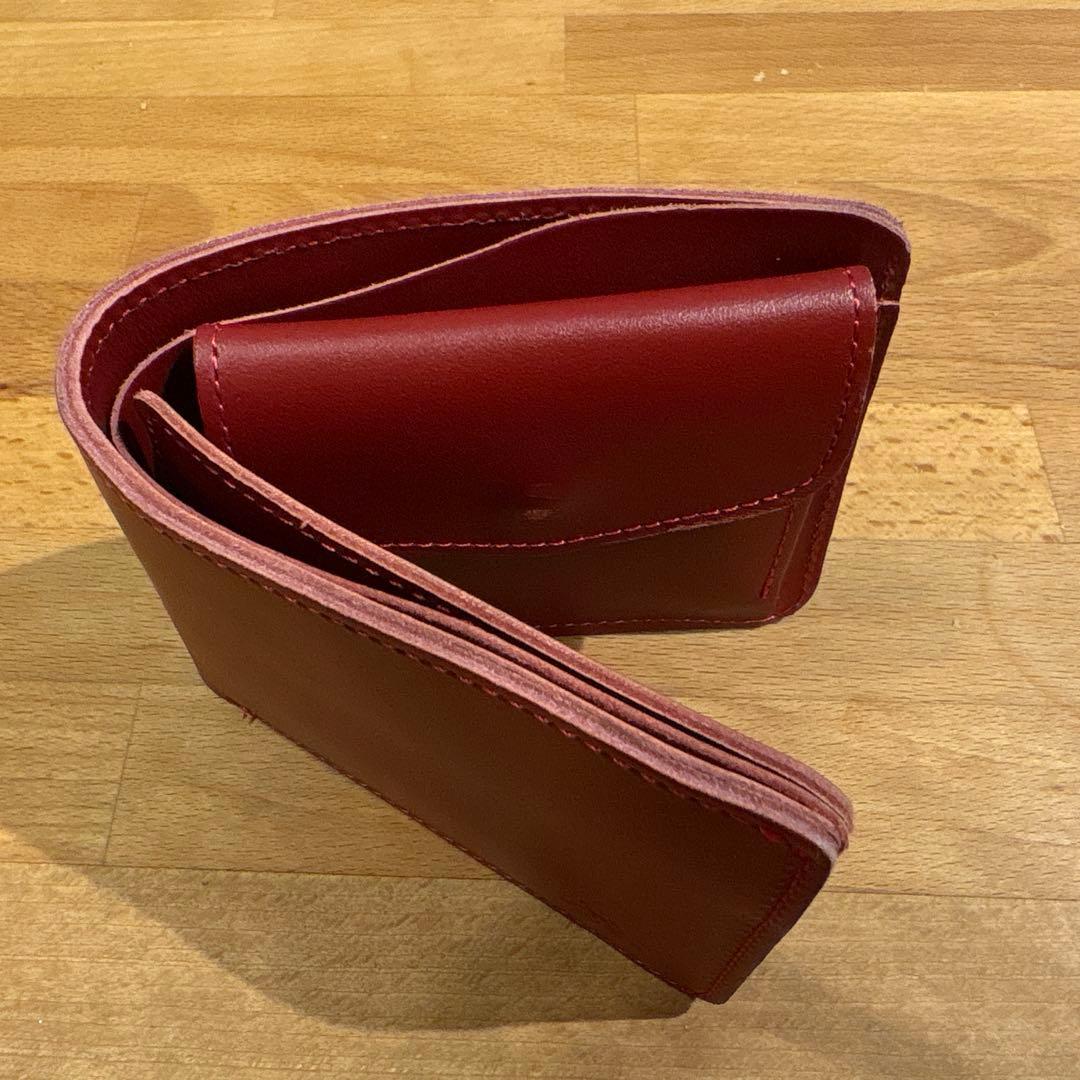 革蛸謹製　スクエアーショートウォレット　二つ折　財布　かわたこ　革財布