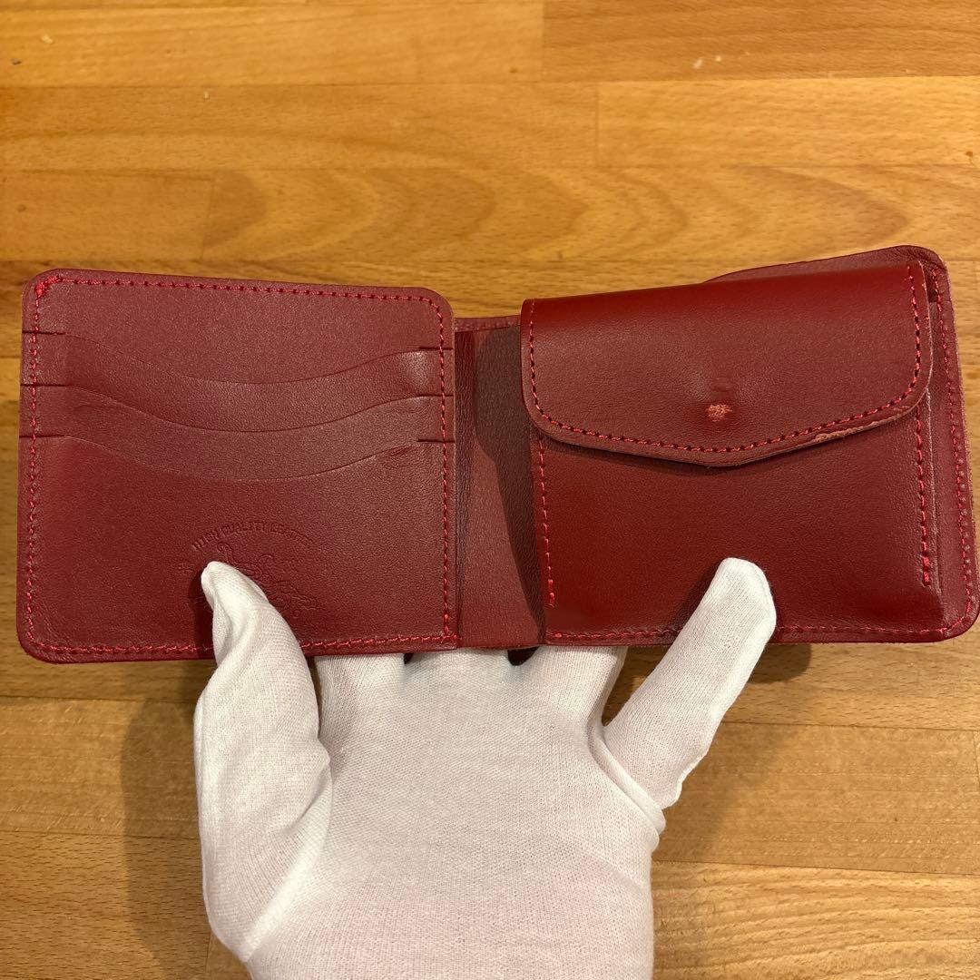 革蛸謹製　スクエアーショートウォレット　二つ折　財布　かわたこ　革財布