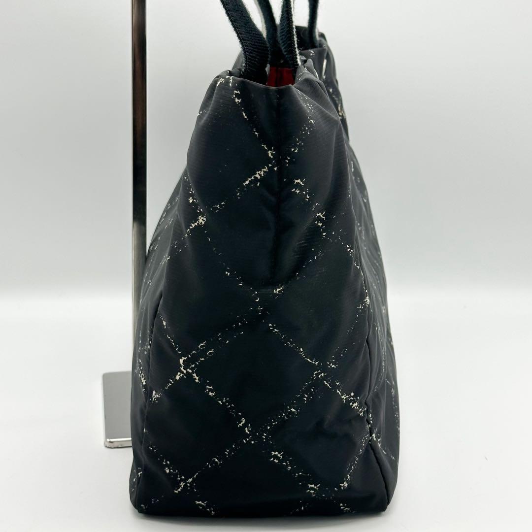 シャネル トラベルライン トートバッグ ナイロン ブラック