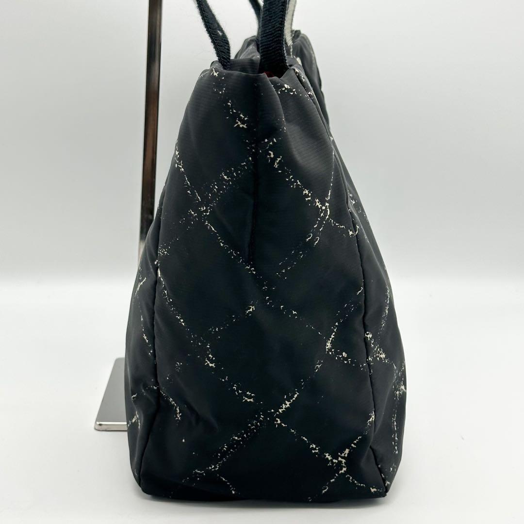 シャネル トラベルライン トートバッグ ナイロン ブラック