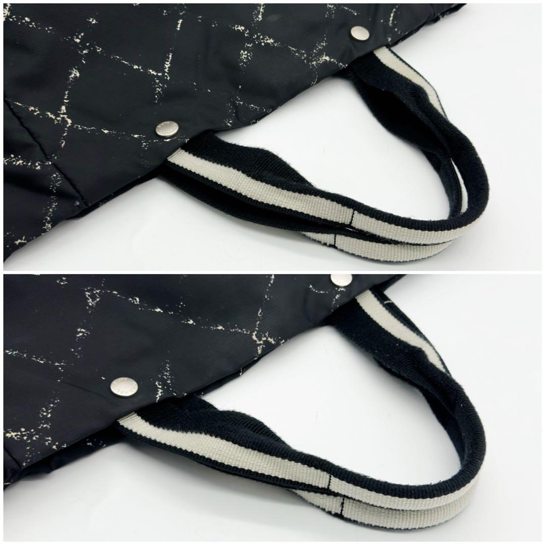 シャネル トラベルライン トートバッグ ナイロン ブラック