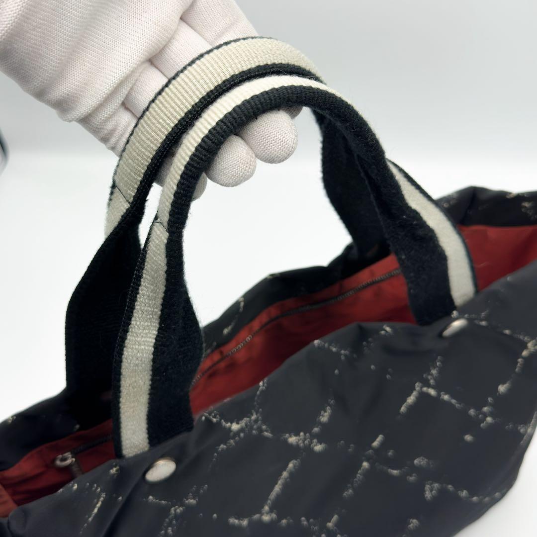 シャネル トラベルライン トートバッグ ナイロン ブラック