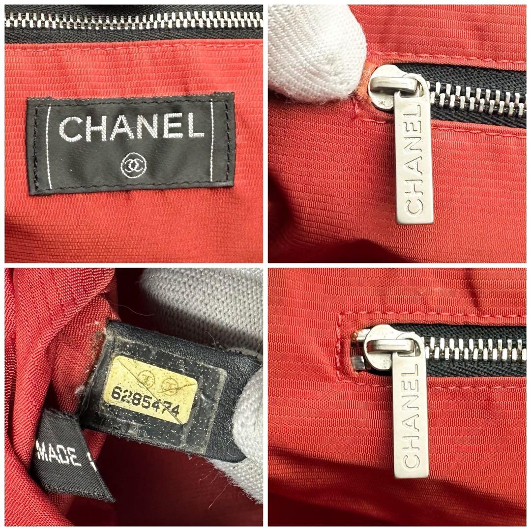 シャネル トラベルライン トートバッグ ナイロン ブラック