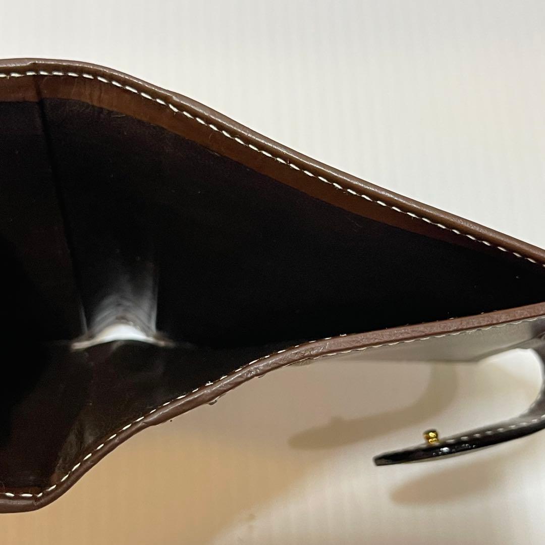 新品未使用【ハンティングワールド】折り財布 レザーキャンバス BOX型小銭入れ