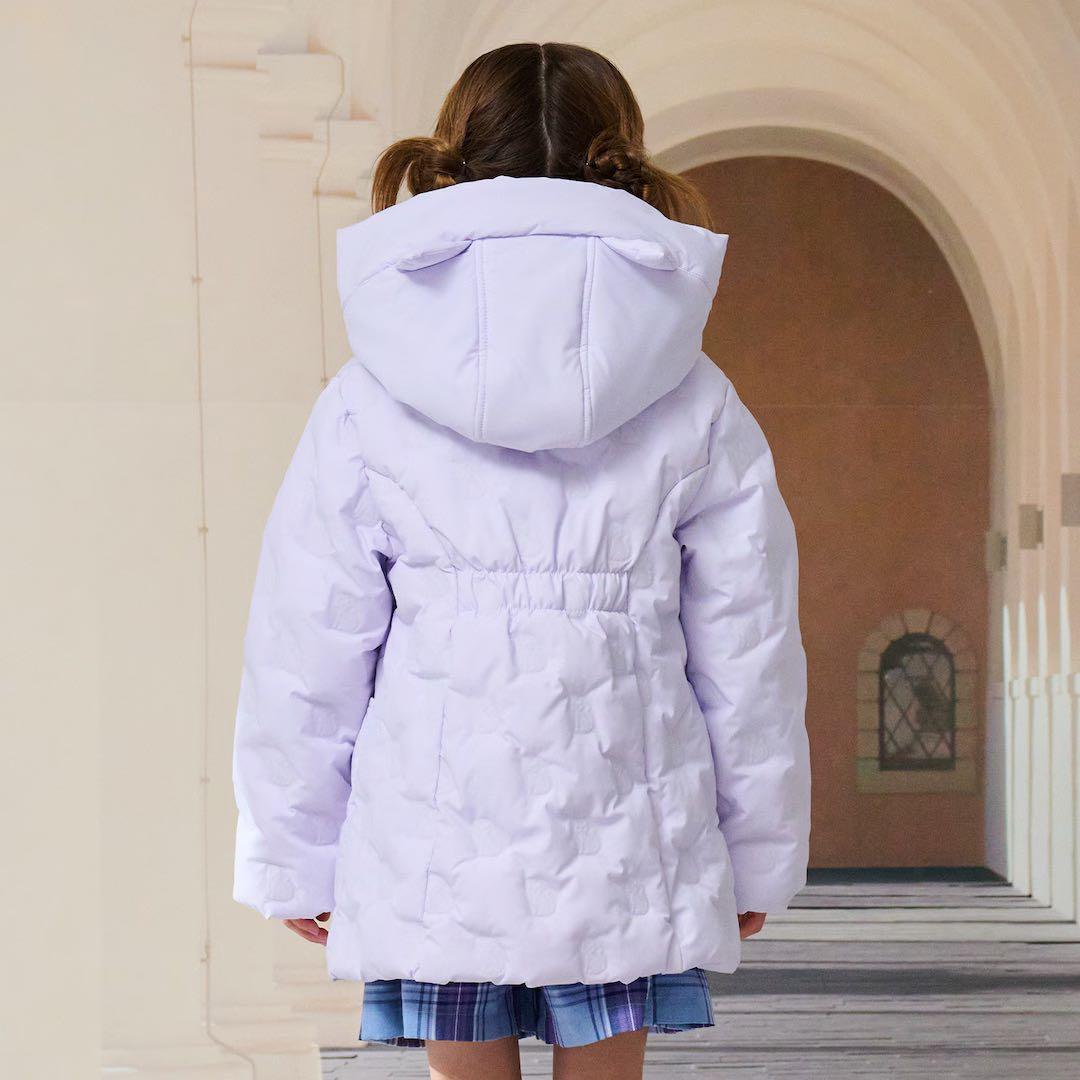 い*う様 新品タグ付き　ANNA SUI mini 中綿ネコブルゾン　紺130-