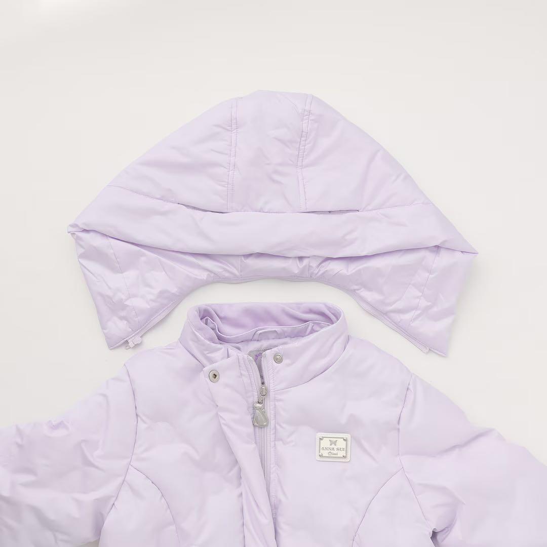 い*う様 新品タグ付き　ANNA SUI mini 中綿ネコブルゾン　紺130-