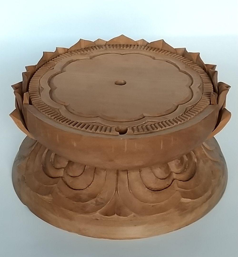 円台座のみ #490 ◆白檀 木彫 仏像