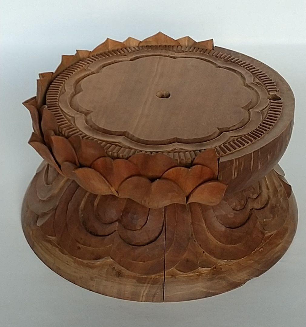 円台座のみ #490 ◆白檀 木彫 仏像