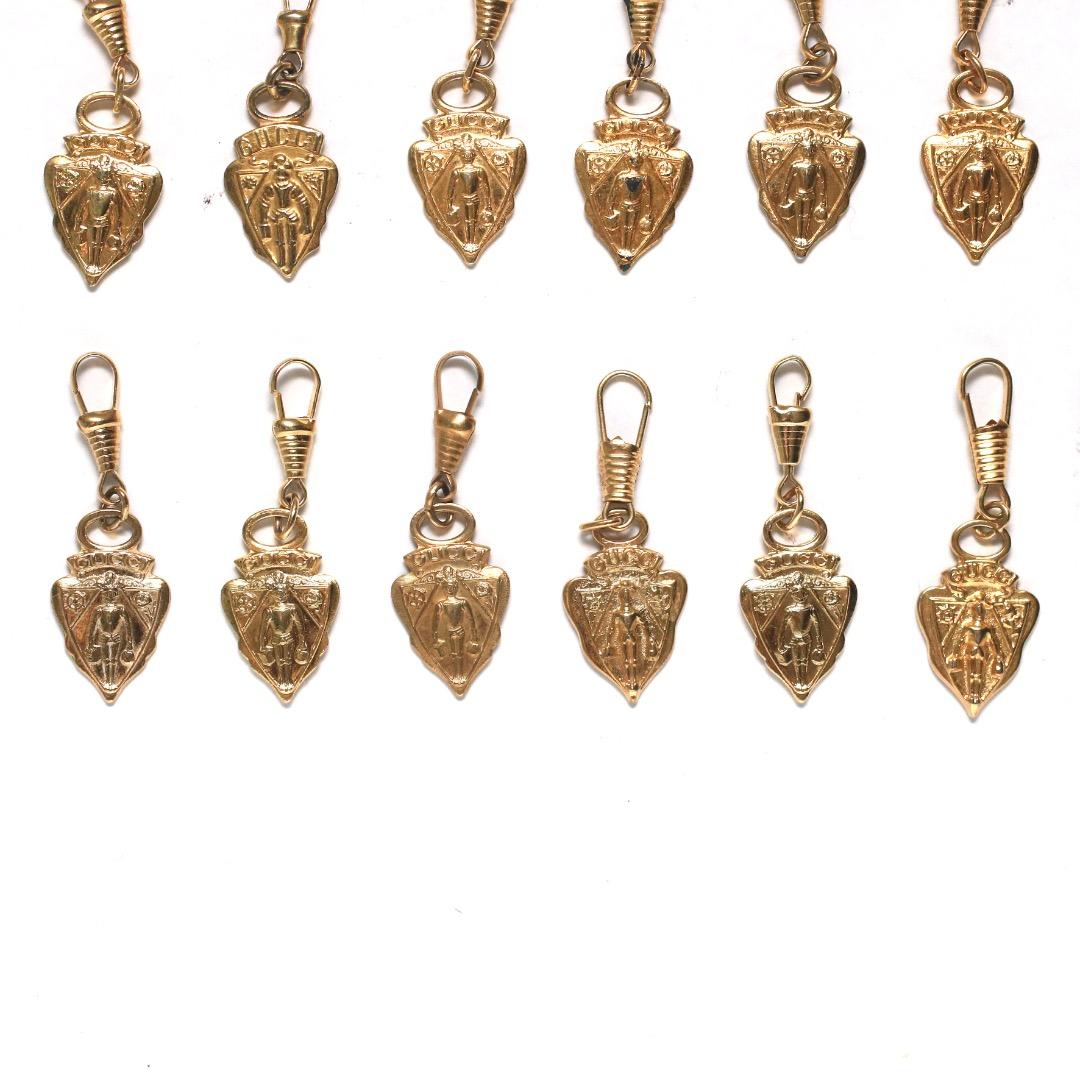 ◉オールドグッチ◉プルタグ / ゴールド / 18点セット