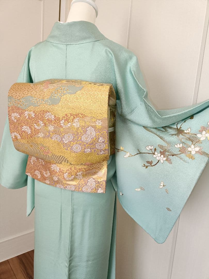 正絹訪問着（作家物）　フルセット4点　卒業式　入学式　宮参り　七五三