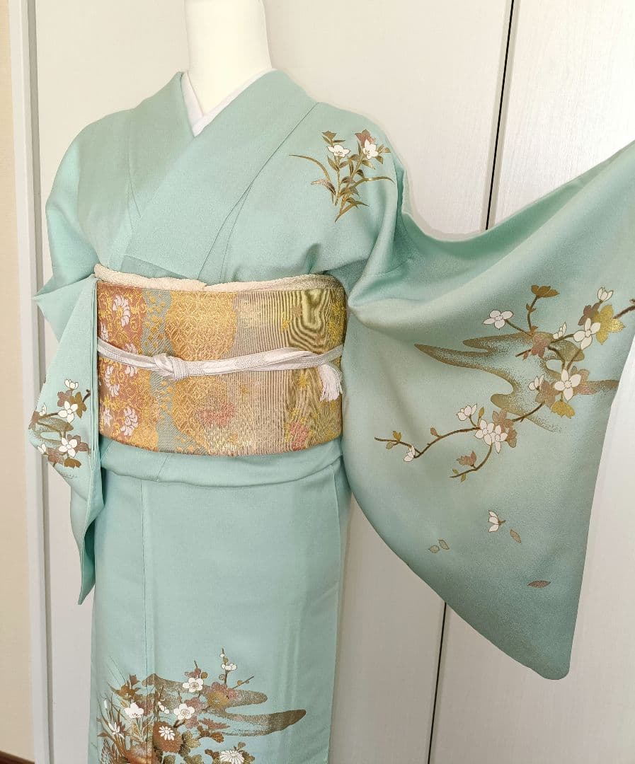正絹訪問着（作家物）　フルセット4点　卒業式　入学式　宮参り　七五三