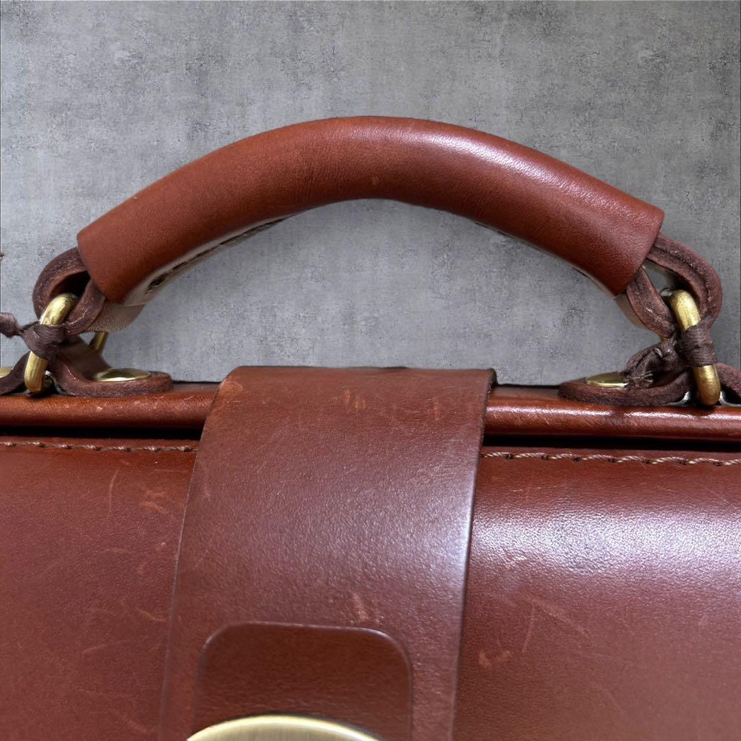 C332/HERZ ヘルツ バッグ ブラウン レザー 2way ビジネス