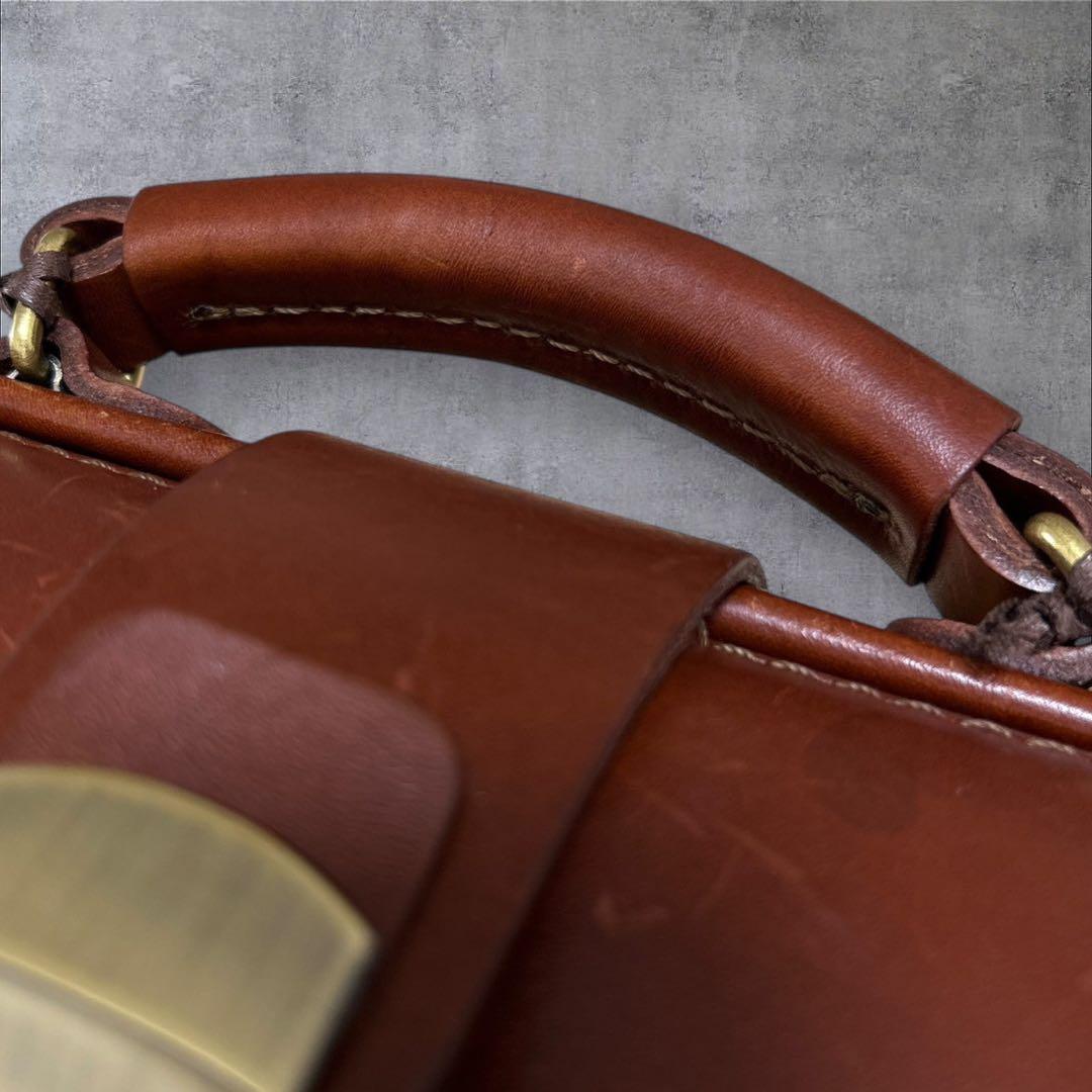 C332/HERZ ヘルツ バッグ ブラウン レザー 2way ビジネス