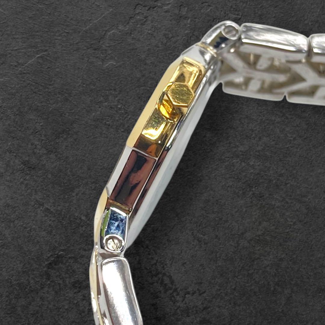 稼動品 イヴサンローラン YSL オクタゴン クォーツ腕時計 コンビ 256