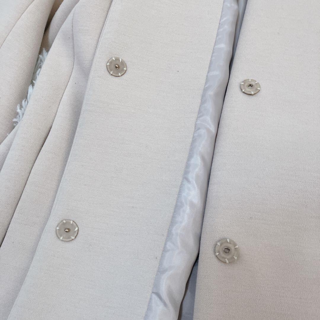 美品 近年モデル BEARDSLEY ダンボールマルコート ベージュ ノーカラー