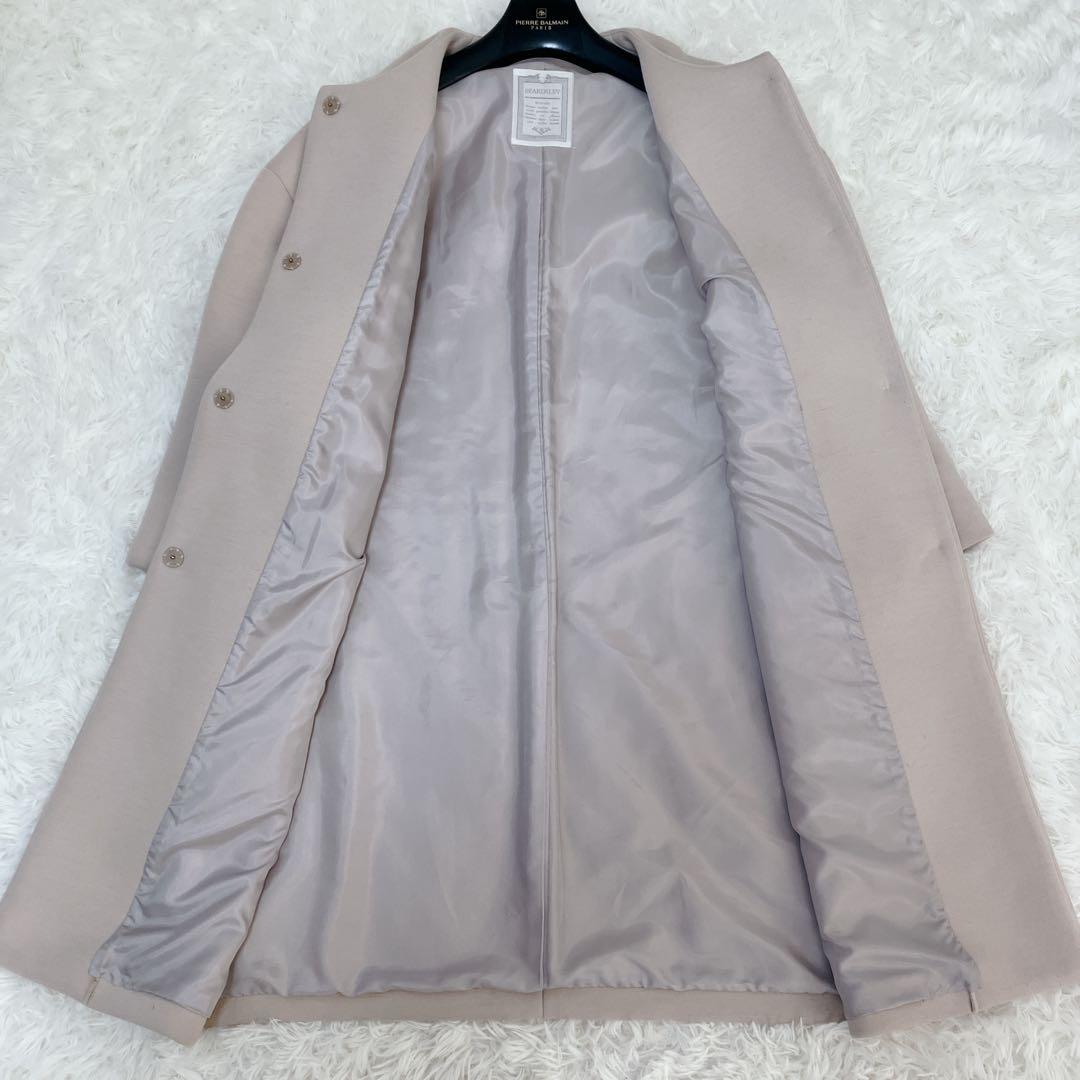 美品 近年モデル BEARDSLEY ダンボールマルコート ベージュ ノーカラー