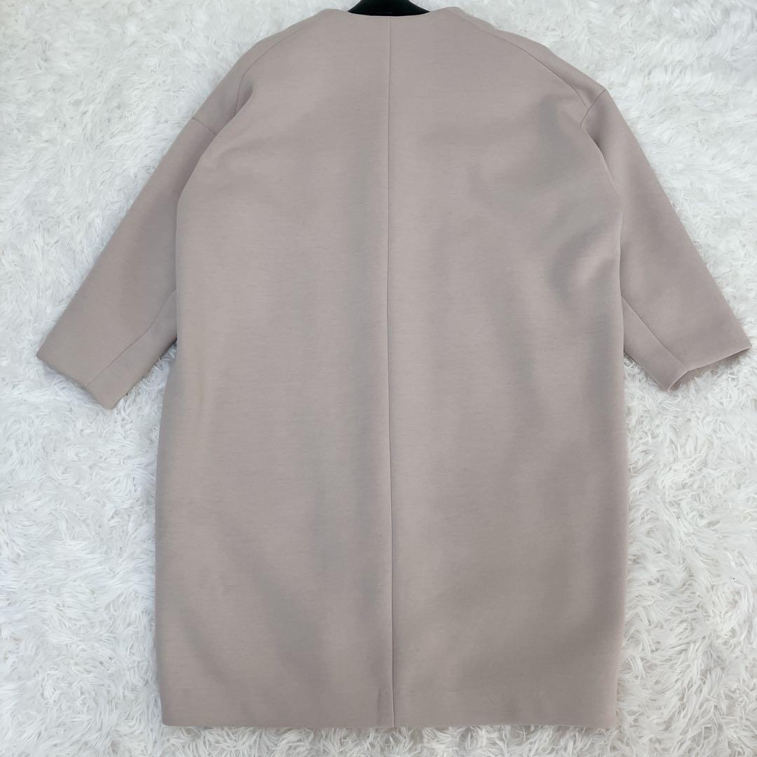 美品 近年モデル BEARDSLEY ダンボールマルコート ベージュ ノーカラー