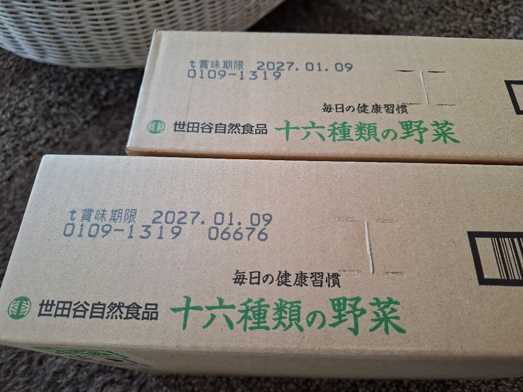 十六種類の野菜 30本×2箱(世田谷自然食品)