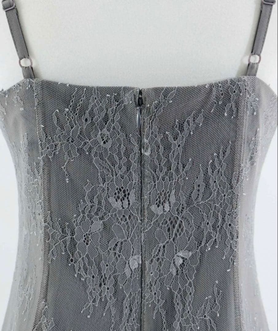 ドリードール　ボレロレイヤードレースドレス　結婚式　二次会　グレー