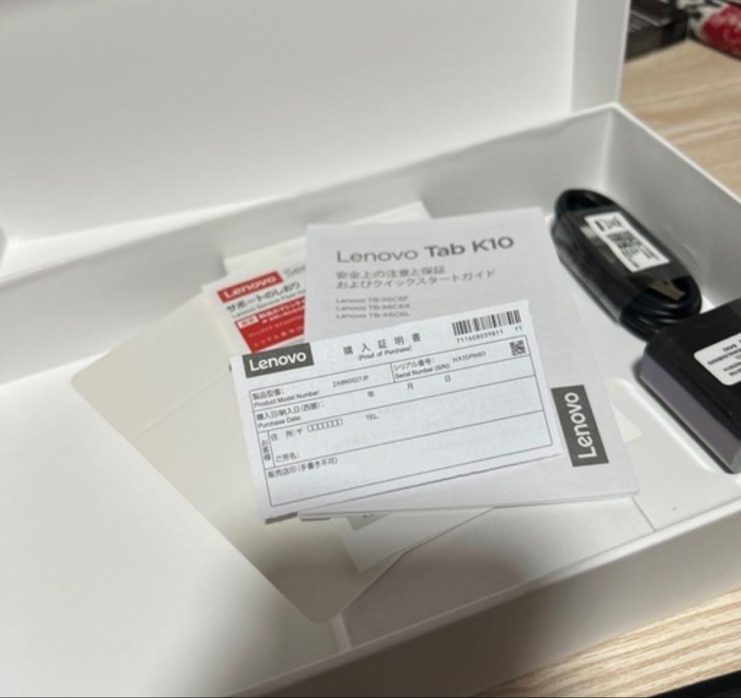 【新品未使用】Lenovo Tab K10（本体カバー付き）