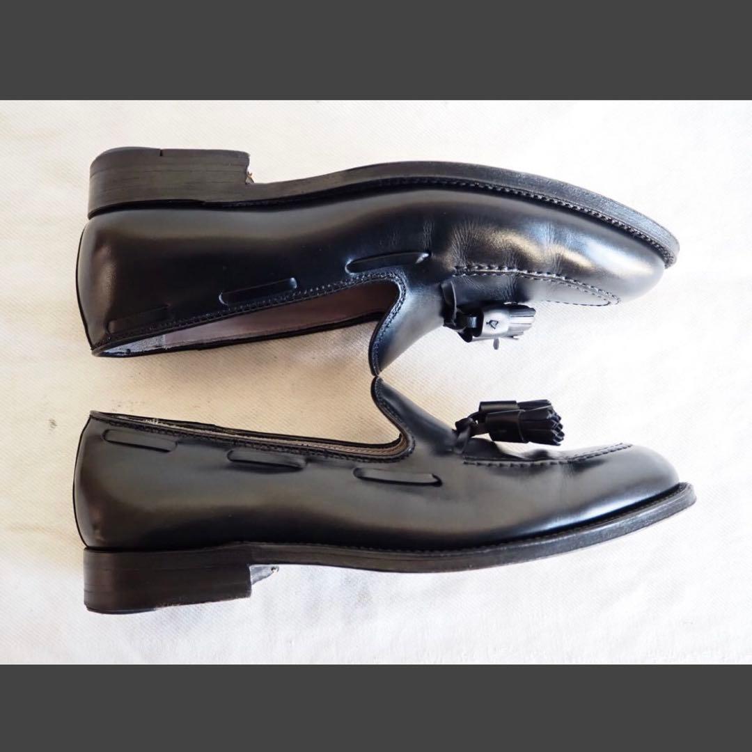 靴 Alden 660 Black Tassle Loafers US81/2