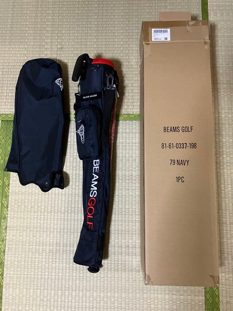 【未使用品】Beams Golf セルフスタンドバッグ　サブバッグ　ネイビー