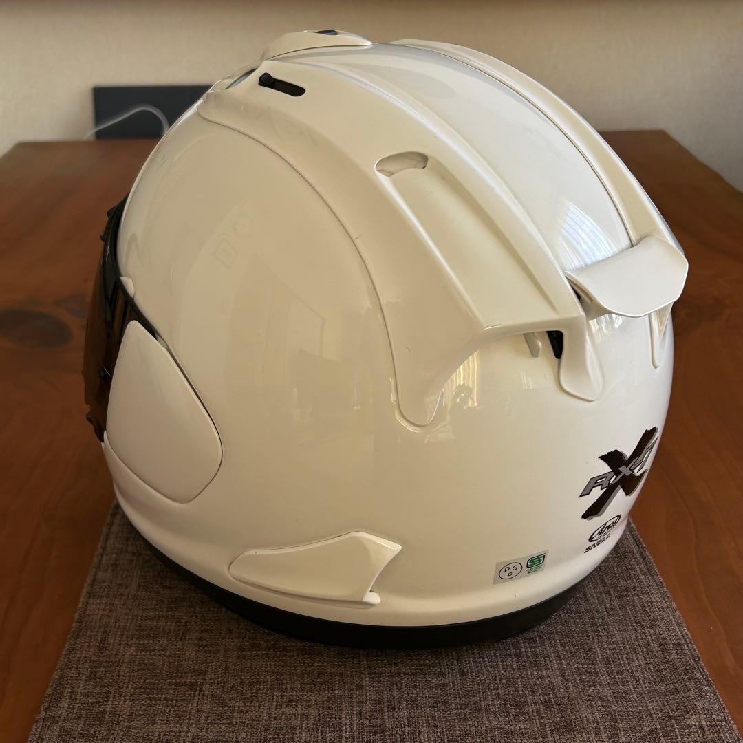 【美品】Arai RX-7X ホワイトXL 新品クリアシールド付き