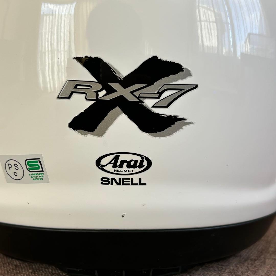 【美品】Arai RX-7X ホワイトXL 新品クリアシールド付き