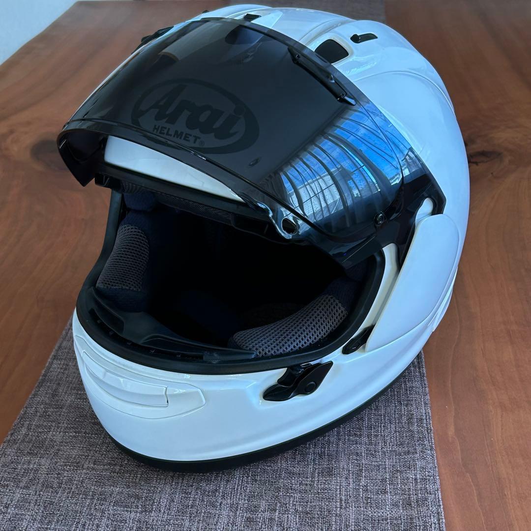 【美品】Arai RX-7X ホワイトXL 新品クリアシールド付き