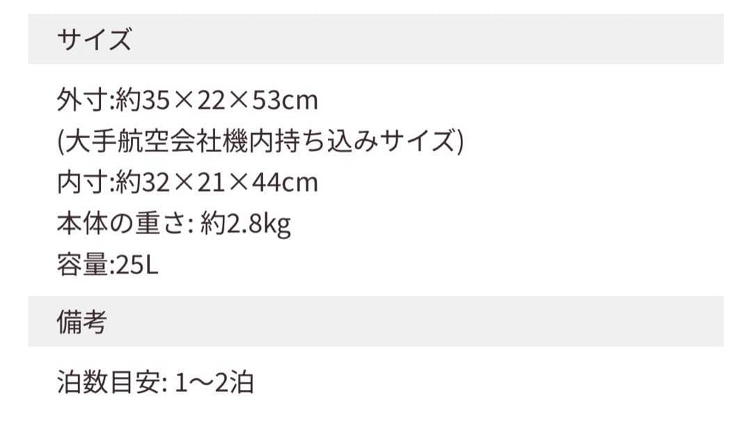 【新品・未使用】うなぎパイ 25ℓキャリーケース 1〜2泊用