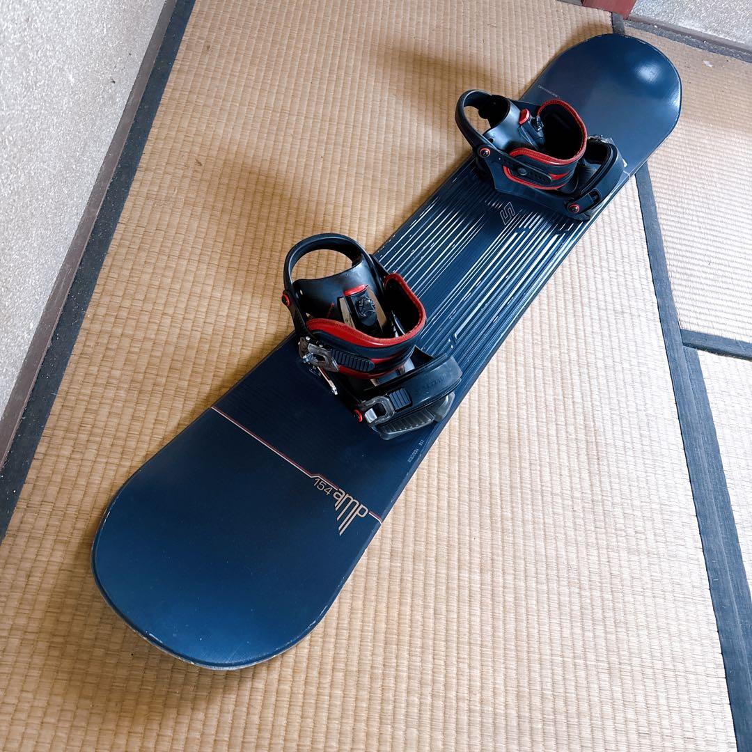 SALOMON サロモン amp スノーボード 154cm ビンディング付き