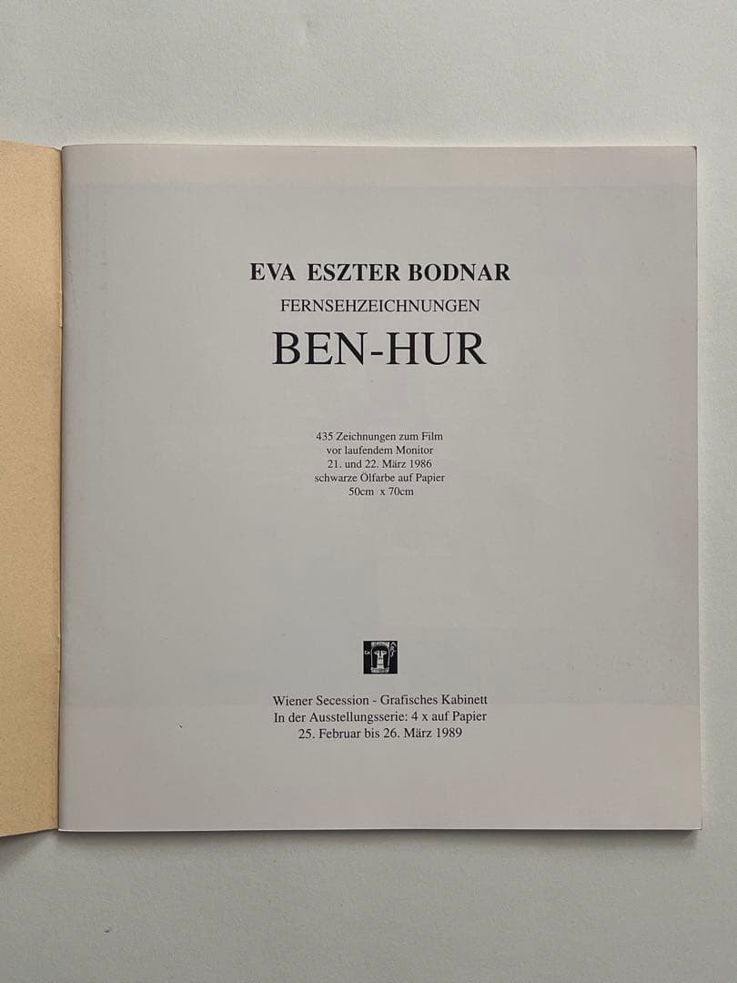 希少画集　EVA BODNAR BEN-HUR / kinfolk