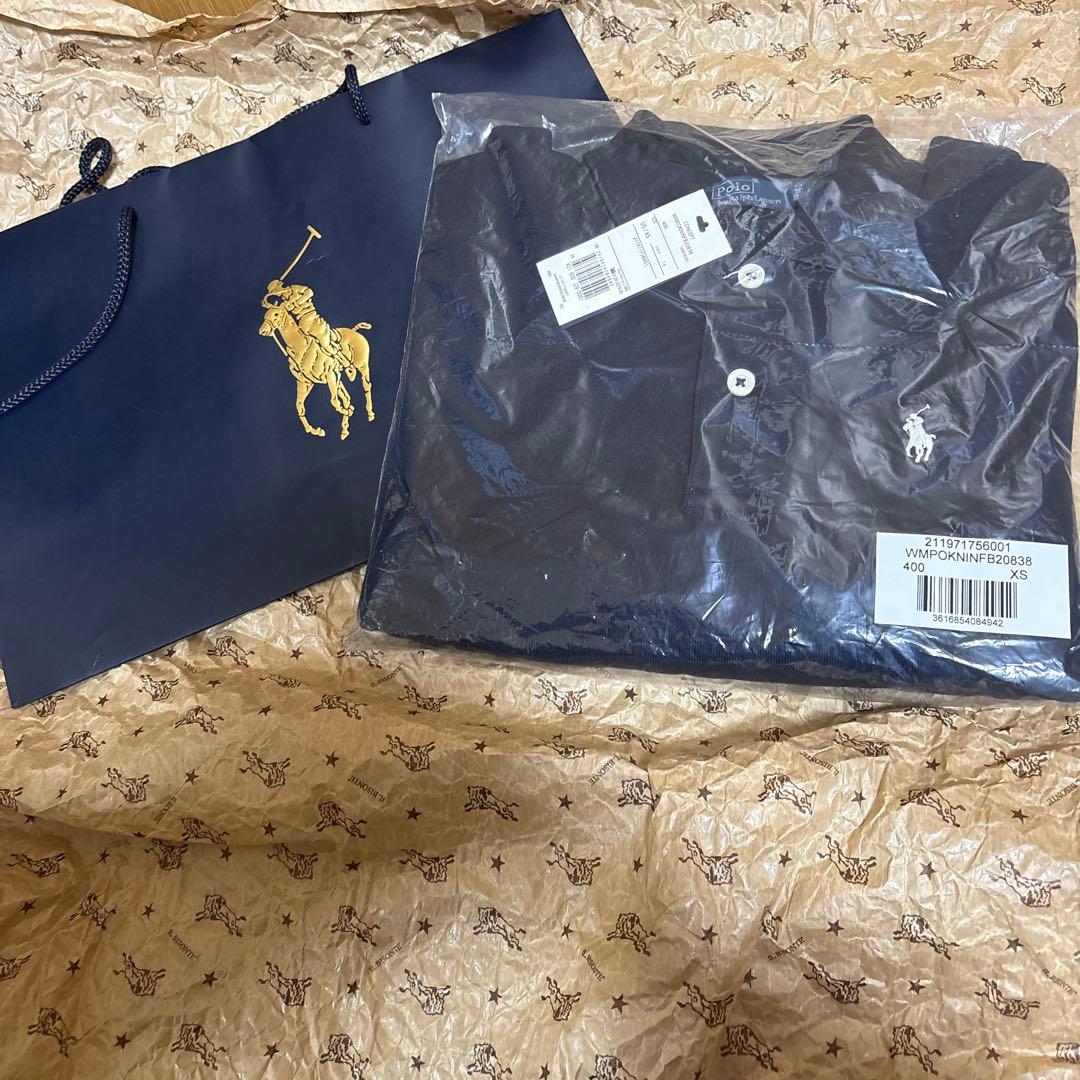 ポロラルフローレン　ロゴフリースポロカラープルオーバー