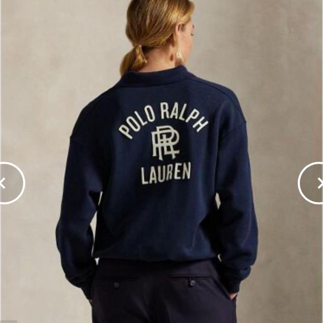 ポロラルフローレン　ロゴフリースポロカラープルオーバー