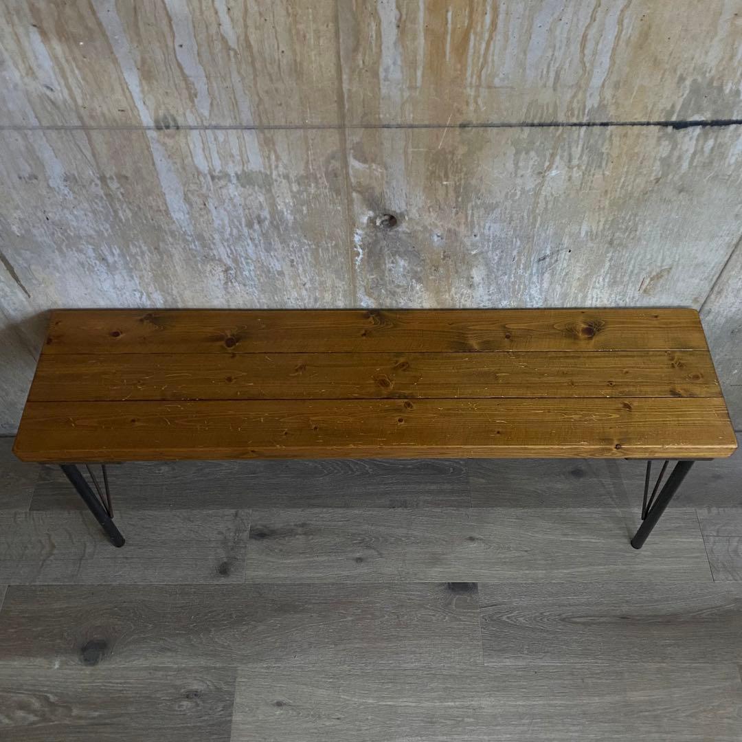 インダストリアル　ベンチ　長椅子　レトロ
